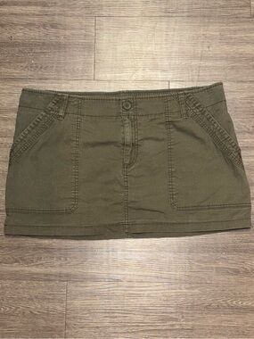 wild fable olive green casual skirt
